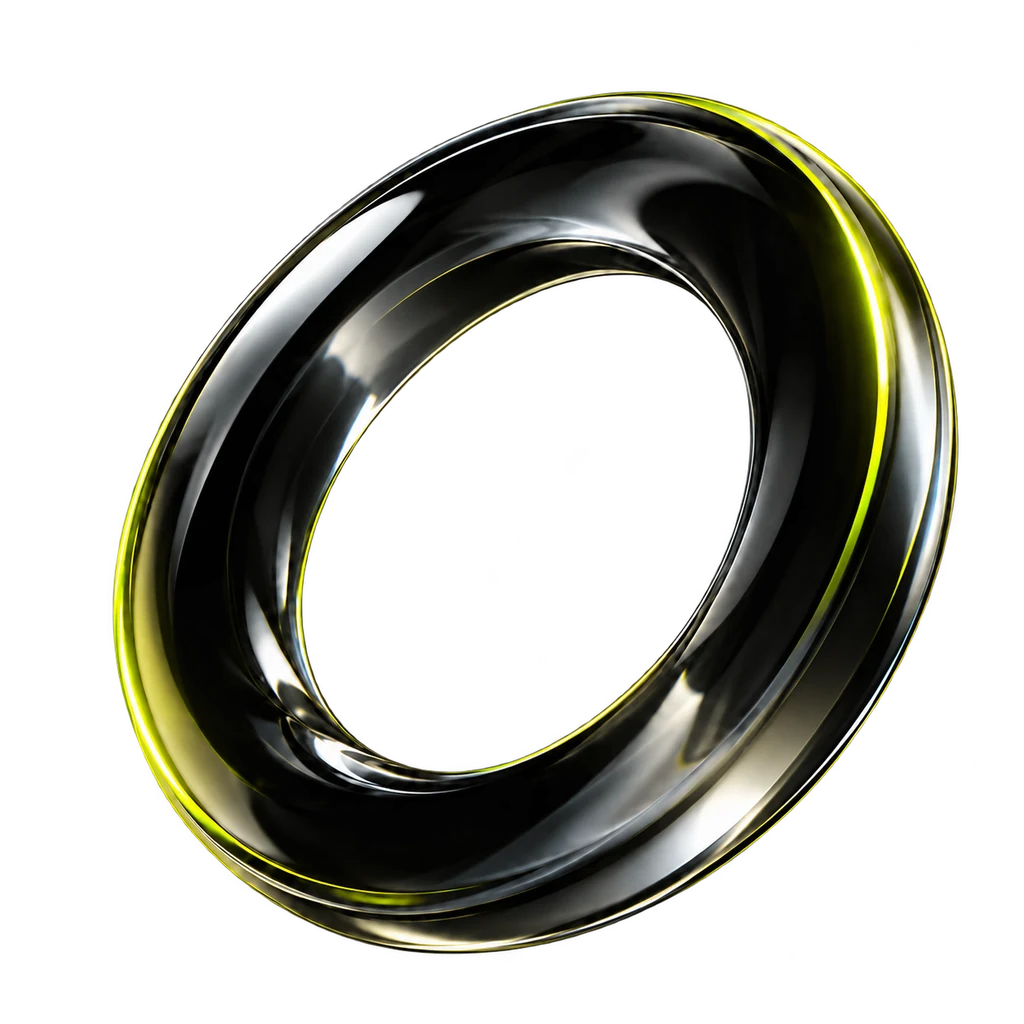 Originless sculptural O mark
